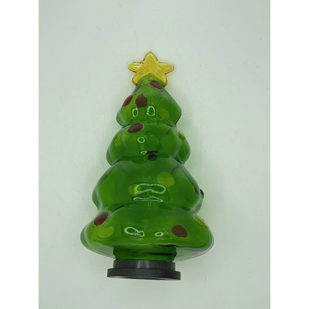 Vintage Cherry Designs D'Lights Green Christmas Tree Molded Light Bulb Cover